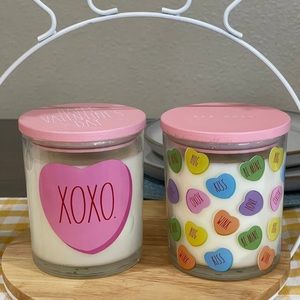 Rae Dunn conversation heart candles